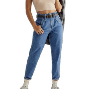 Lee Baggy Jeans Pleated Waist Tapered Leg Sz 28 80's 90's